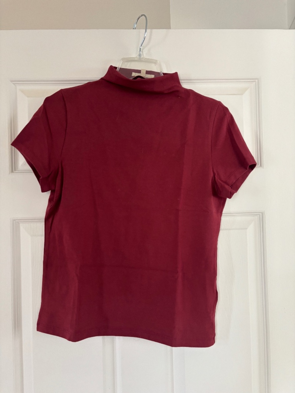 Burgundy Madewell Mockneck top size L